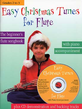 Illustration de EASY CHRISTMAS TUNES : arrangements faciles de S. Duro, avec accompagnement piano + CD play-along