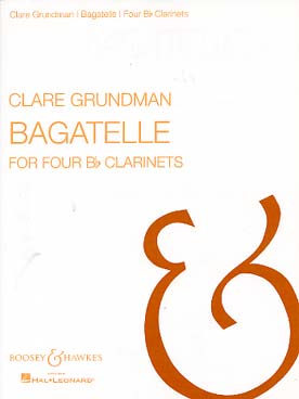 Illustration grundman bagatelle pour 4 clarinettes