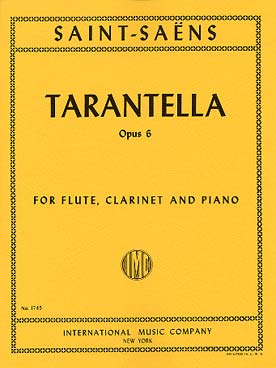 Illustration saint-saens tarentelle op. 6 fl/clar/pno