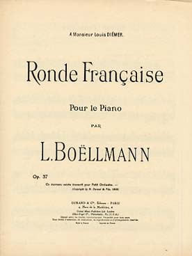 Illustration boellmann ronde francaise op. 37