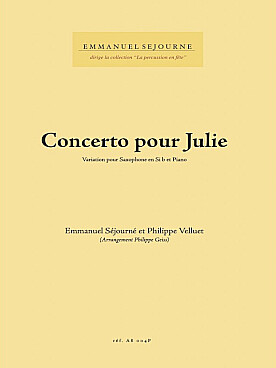 Illustration de Concerto pour Julie (saxophone ténor)