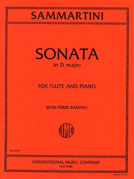 Illustration de Sonate en ré M (sol M) (tr. Rampal)