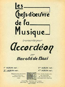 Illustration de CHEFS D'ŒUVRES de la musique - Vol. 3 : Arditi, Debussy, Guiraud, Saint-Saëns, Thomé, Yradier