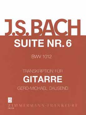 Illustration bach js suite violoncelle n° 6 bwv 1012