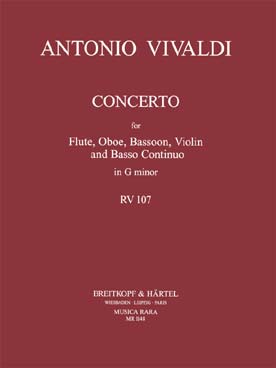 Illustration vivaldi concerto rv 107 en sol min