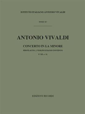 Illustration de Concerto RV 108 en la m pour flûte et 2 violons
