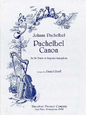 Illustration pachelbel canon (saxophone si b)