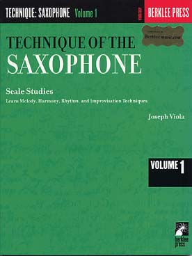 Illustration de Technic of saxophone - Vol. 1 : étude des gammes