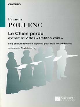 Illustration de Petites voix chœurs pour 3 voix enfants - Le Chien perdu