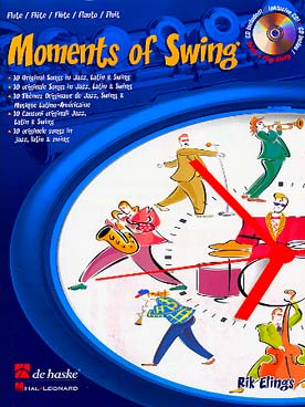 Illustration de MOMENTS OF SWING : pièces originales de Rik Elings avec CD play-along