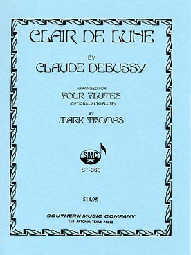 Illustration de Clair de lune pour 4 flûtes
