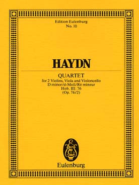 Illustration de Quatuor à cordes op. 76/2 en ré m Hob. III:76