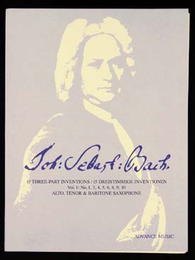 Illustration de Inventions à 3 voix, tr. pour trio ATB (pochette de 3 conducteurs) - Vol. 1 : N° 1, 3, 4, 5, 6, 8, 9, 10