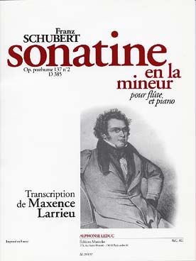 Illustration de Sonatine op. posth 137/2 D 385 en la m (tr. Larrieu)