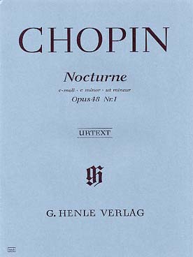 Illustration chopin nocturne  op. 48/1 en ut min