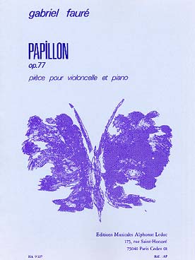 Illustration faure papillon op. 77