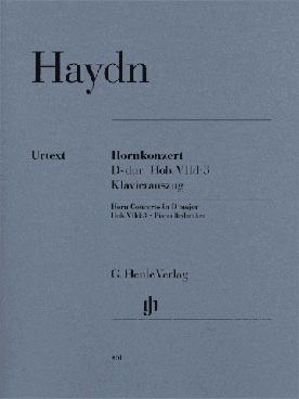 Illustration de Concerto N° 1 Hob. VIId:3 en ré M pour cor et orchestre, réd. piano (cadences de Ritzkowsky)
