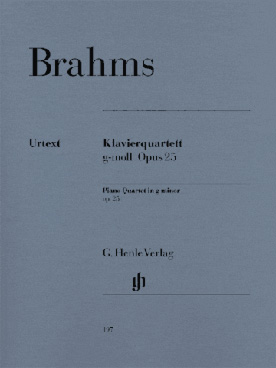 Illustration brahms quatuor avec piano op. 25 sol min