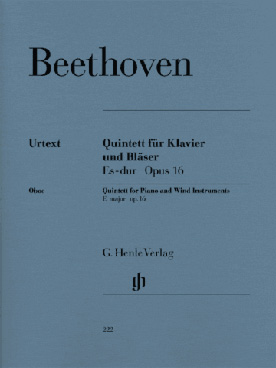 Illustration beethoven quintette op. 16 vents/piano