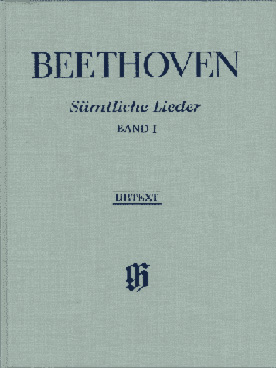 Illustration beethoven lieder (hn) vol. 1 relie