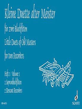 Illustration de KLEINE DUETTE ALTER MEISTER Vol. 1 : 2 soprano