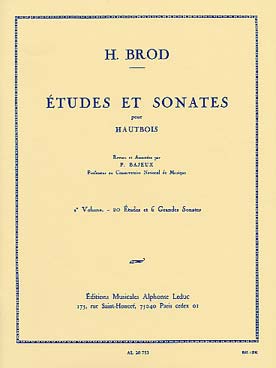 Illustration brod etudes et sonates vol. 2