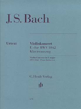 Illustration bach js concerto bwv 1042 en mi maj