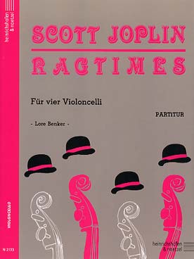 Illustration joplin ragtimes pour 4 violoncelles cond