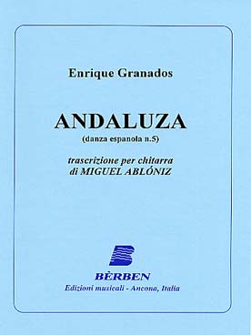 Illustration granados danse espagnole n°  5 andaluza