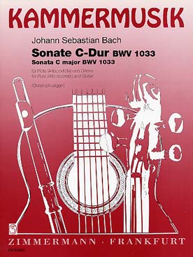 Illustration bach js sonate bwv 1033 en re maj