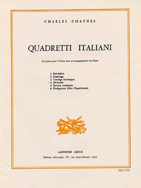 Illustration de Quadretti italiani - N° 4 : Sérénade