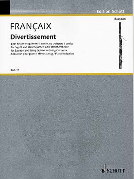 Illustration francaix divertissement basson/piano