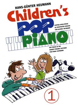 Illustration children piano pop