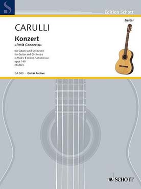 Illustration carulli concerto petit concerto op. 140