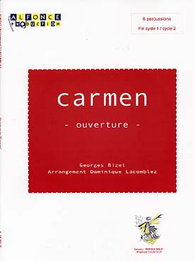 Illustration bizet ouverture de carmen 6 percussions