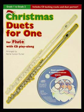 Illustration duets for one christmas flute + cd