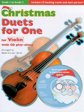 Illustration christmas duets for one violon + cd