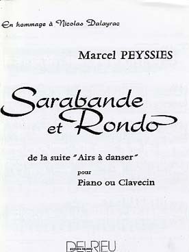 Illustration de Sarabande et rondo de la suite "Airs à danser"
