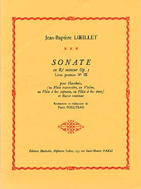 Illustration loeillet sonate op. 5/1 en mi min