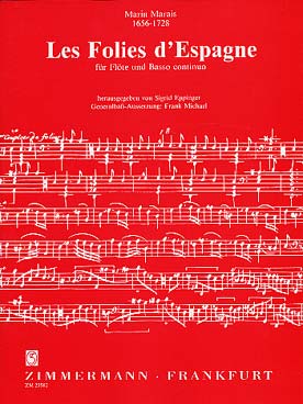 Illustration de Les Folies d'Espagne pour flûte et basse continue