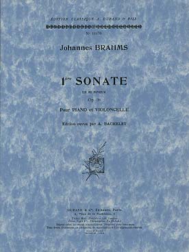 Illustration brahms sonate n° 1 op. 38 en mi min