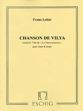 Illustration de Chanson de Vilya extrait de la Veuve joyeuse pour soprano