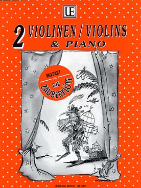 Illustration de La Flûte enchantée pour 2 violons et piano