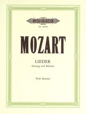 Illustration mozart 50 lieder (voix grave)