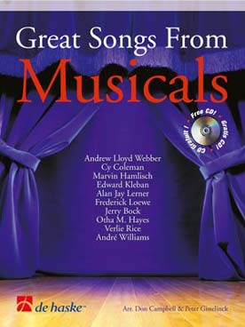 Illustration de GREAT SONGS FROM MUSICALS : thèmes de comédies musicales, avec CD