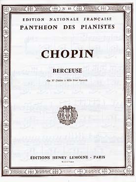 Illustration chopin berceuse op. 57