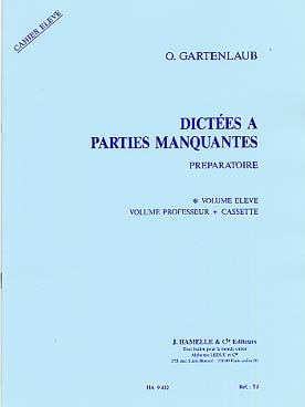 Illustration de Dictées à parties manquantes préparatoire - Livre de l'élève