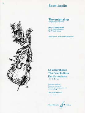 Illustration de The Entertainer pour 4 contrebasses