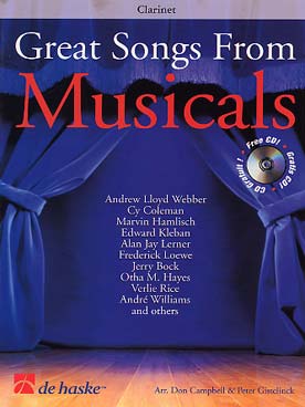 Illustration great songs from musicals avec cd