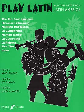 Illustration play latin flute